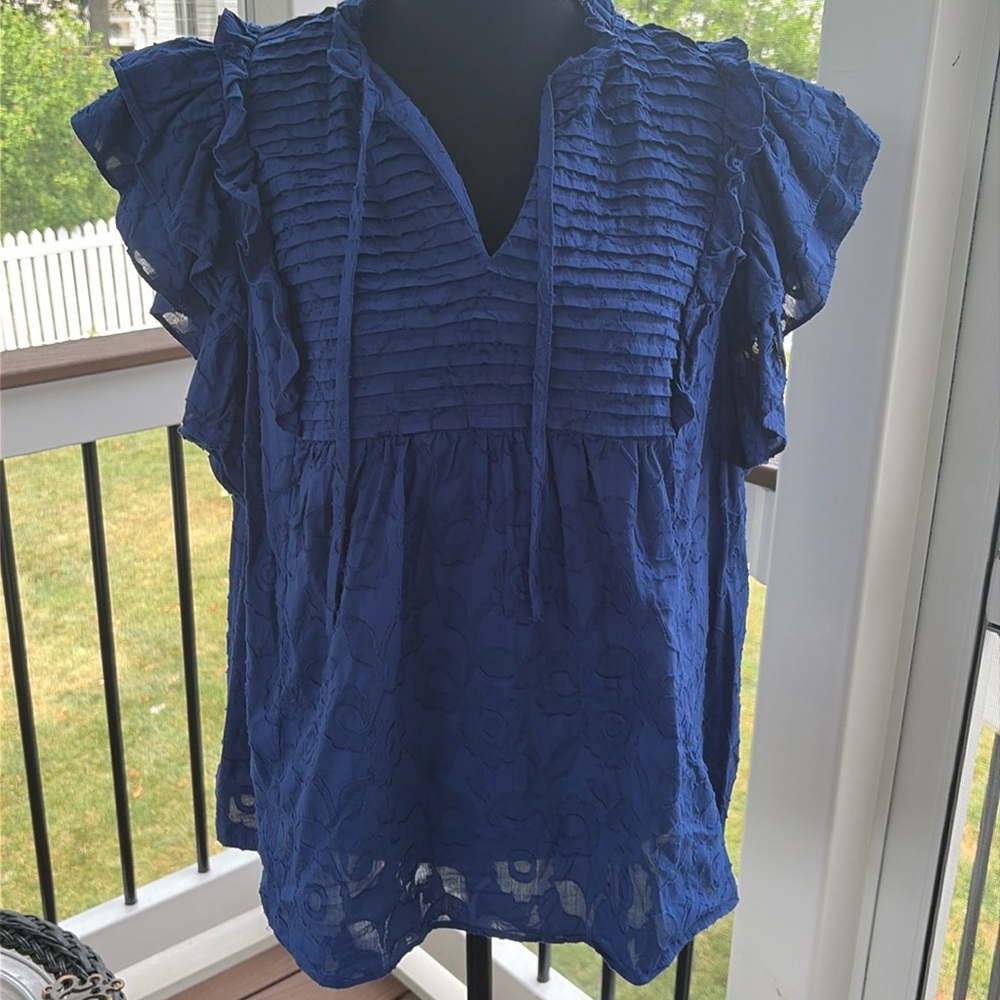 Royal Blue Farmers Market Blouse